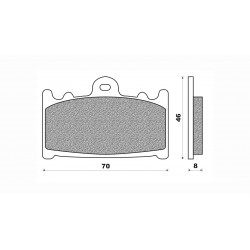 Τακάκια Daytona 33196 (FA158)(FD143) Τακάκια Daytona 33196 (FA158)(FD143)